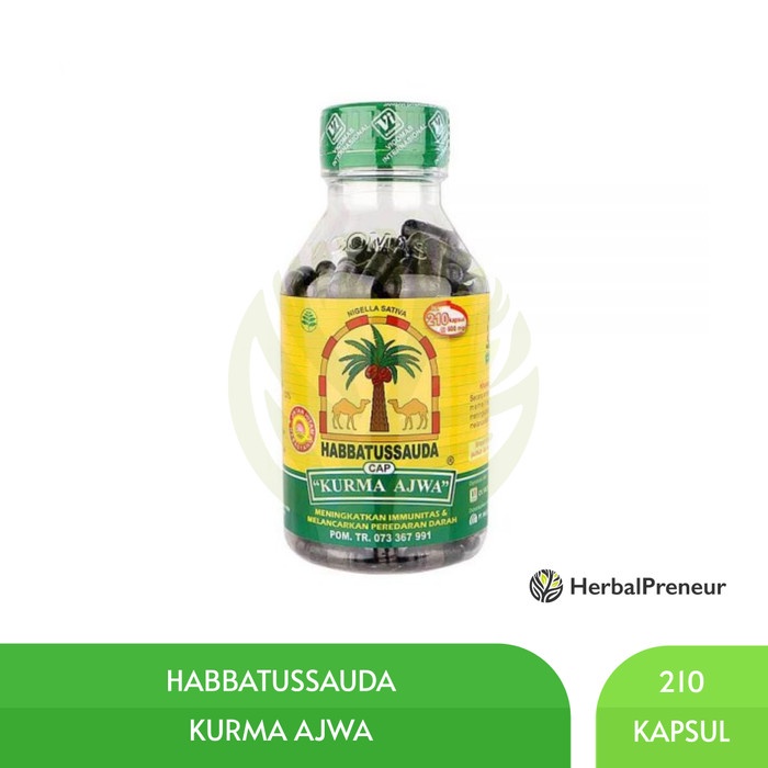 

Habbatussauda "KURMA AJWA" 210 kapsul