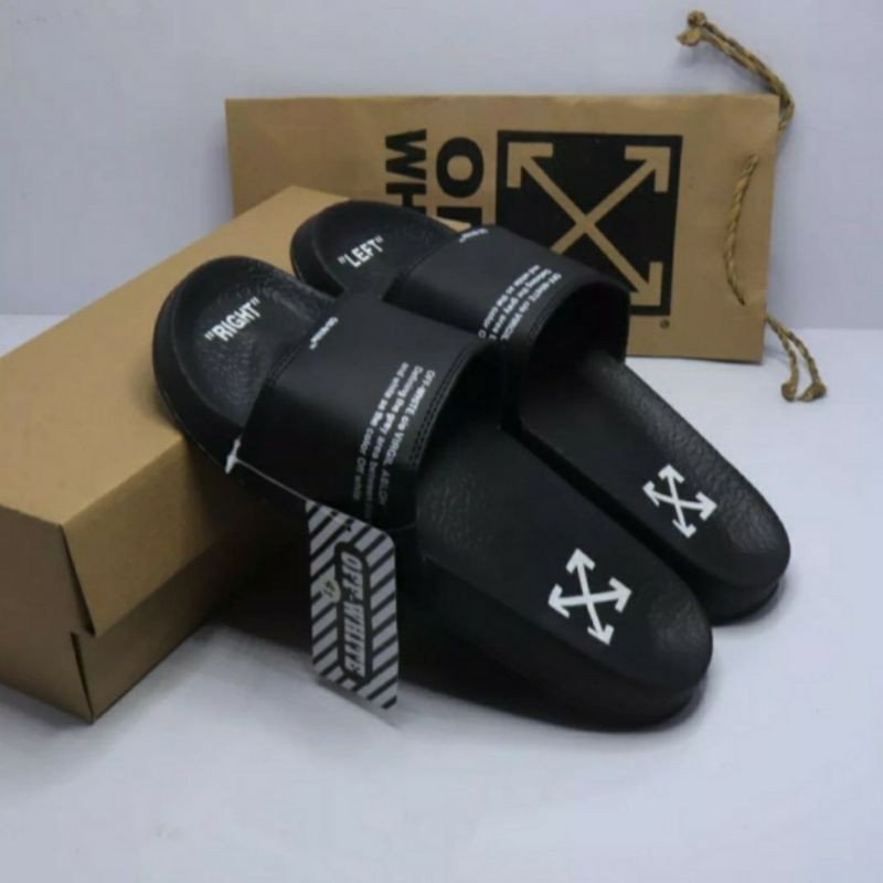 Sandal Slide/Slop Pria Wanita Off-White Grade Original  - Sandal Slop Murah-2