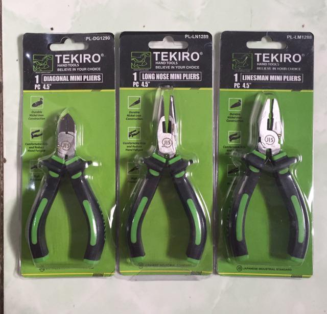 Paket 1 Set Tang Kombinasi,potong Dan Lancip Tekiro Termurah Berkualitas
