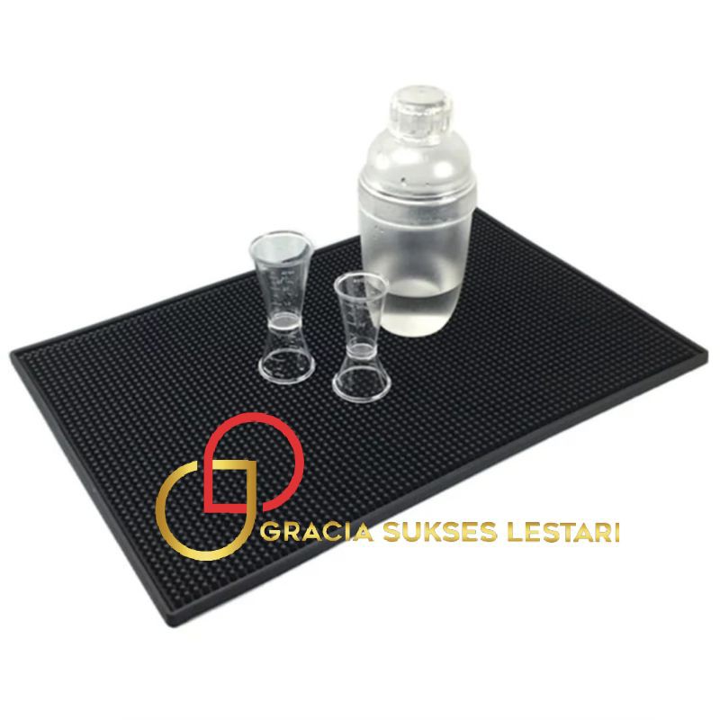 Bar Mat Bartender Rubber Bar Spill Mat Tatakan Gelas