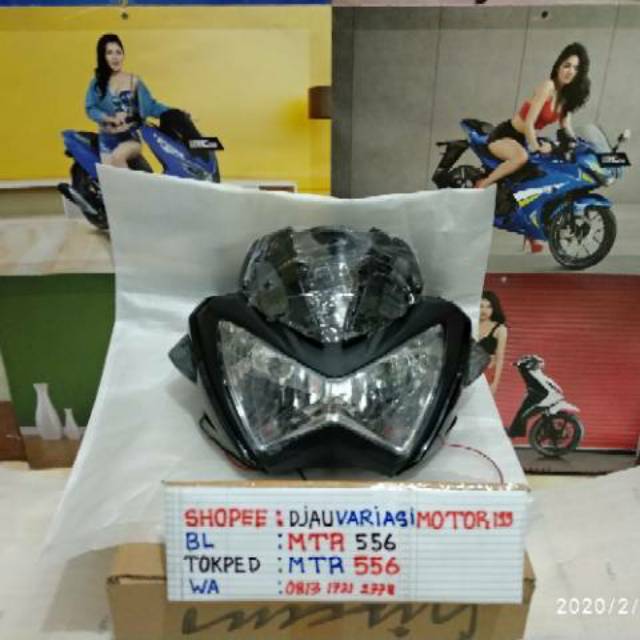 Headlamp  Ninja z250 fi kedok lampu vixion,,cb,,byson,,verza dll