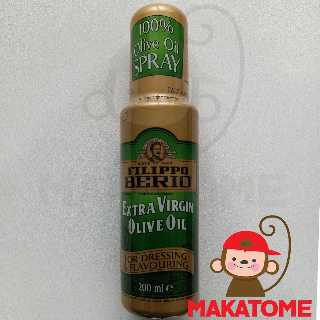 

Filippo Berio Extra Virgin Olive Oil spray 200ml EVOO minyak 200 ml