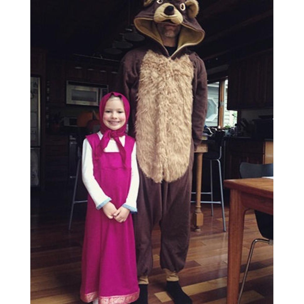 Masha And The Bear Halloween Costume Jual gaun anak Original MASHA Costume Halloween Costume Dress Up Kids  Dresses for Girls | Shopee Indonesia