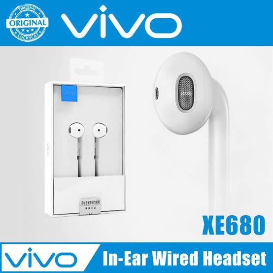 HEADSET VIVO EARPHONE VIVOXE680 pack dus &amp; pack mika XE680 HIGH QUALITY SOUND CLEAR