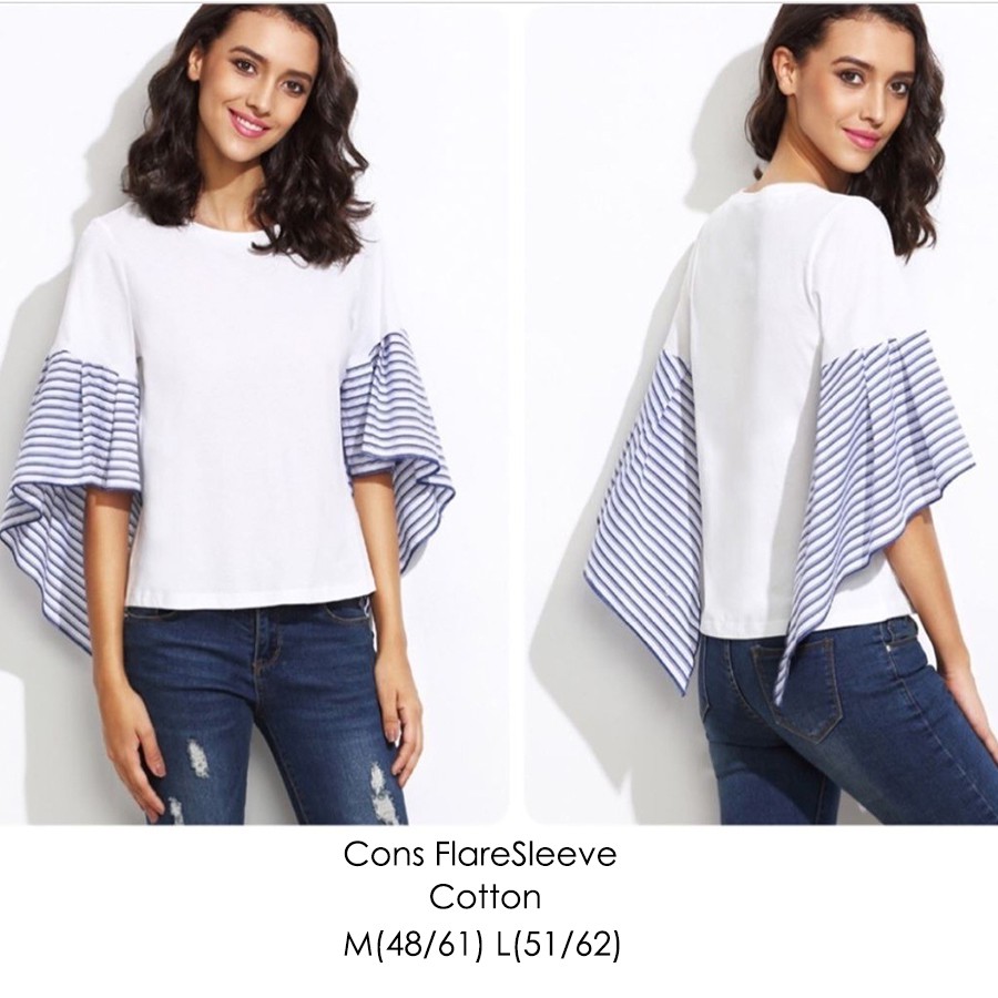 Consenso Branded Blouse Cons Flaresleeve