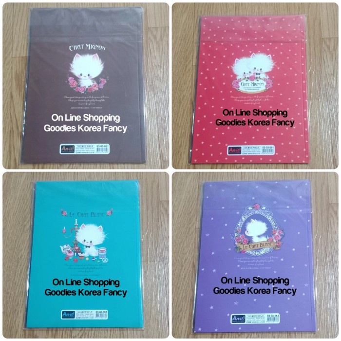 

Spesial Buku Tulis Bergaris 2 Le Chat Blanc Ori Korea Made In Korea Diskon