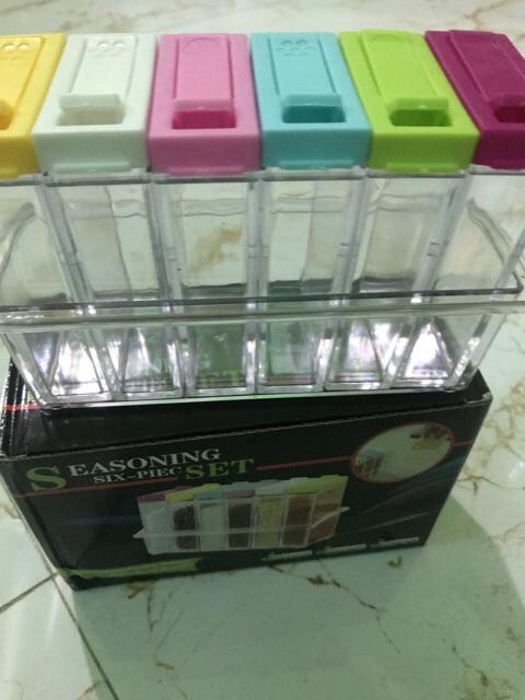 Tempat Bumbu Rak Bumbu Serbaguna 6 In 1 Terlaris