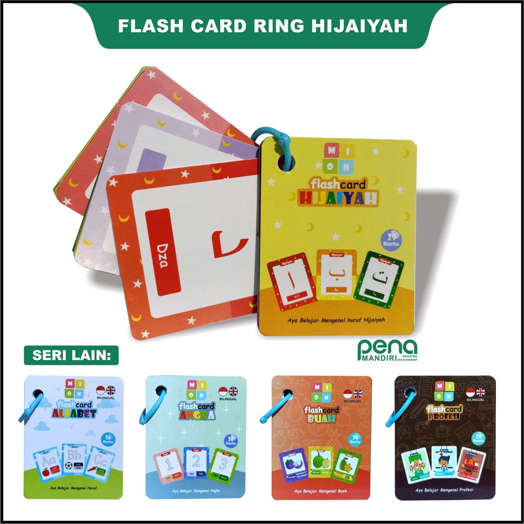 HIJAIYAH - Kartu Flashcard Ayo Mengenal Huruf Hijaiyah &amp; Bhs Arab