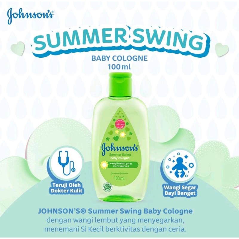 Johnsons Baby Cologne Summer Swing Parfum Bayi/Minyak Wangi Bayi 100ml