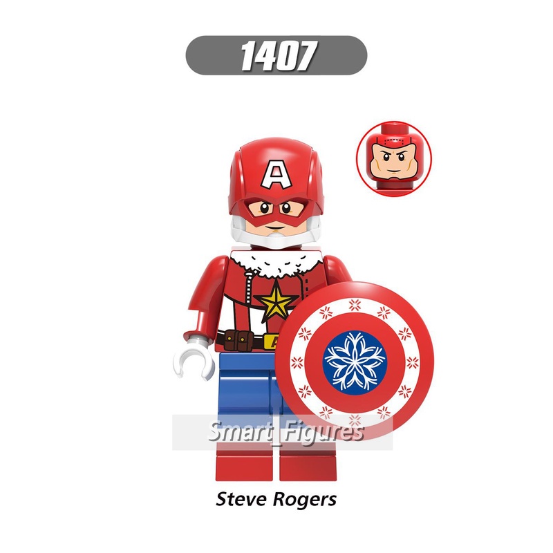 Sw424 Mainan Action Figure Iron Man Minifigures Phoenix Steve Rogers Snowman SW424 Untuk Hadiah Natal X0275