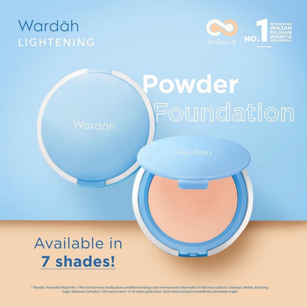 ❤ dinkas.id ❤ FULL SIZE &amp; REFILL Wardah Lightening Powder Foundation Two Way Cake Light Feel ( TWC )