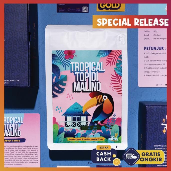 

Kopi Arabika Tropical Topidi Malino 200g Limited Release Single origin -Diskon Besar