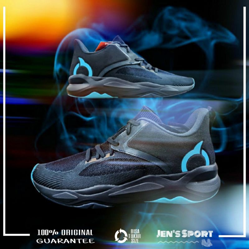 SEPATU RUNNING ORTUSEIGHT GENZO - DARK NAVY/AQUA