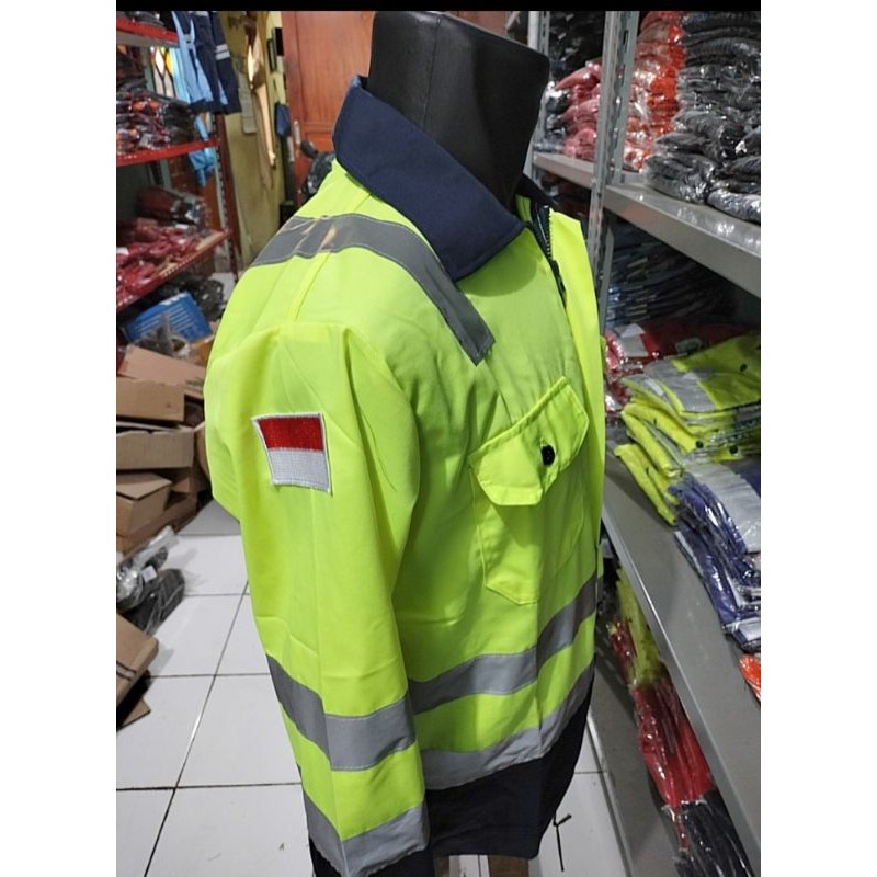 STABILO NAVY RESLETING BAJU SERAGAM SAFETY WEARPACK ATASAN