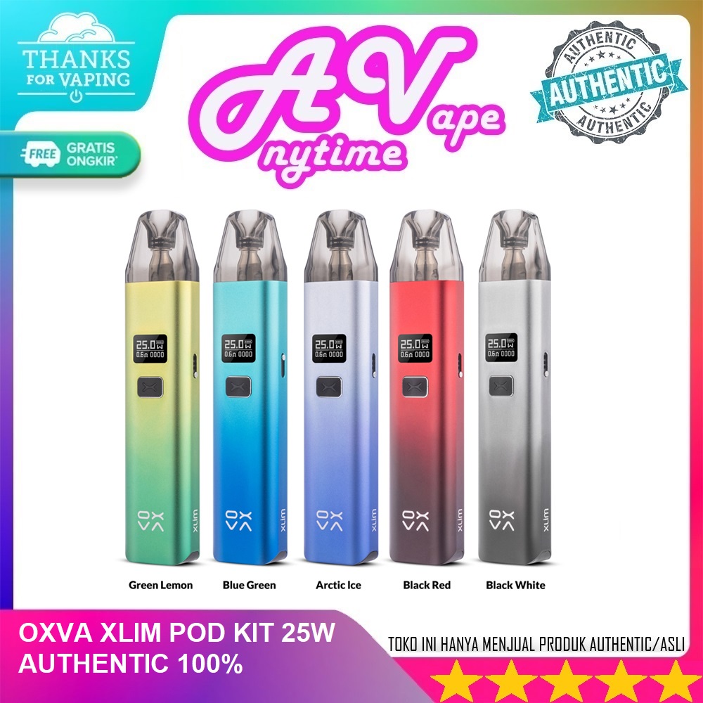 OXVA XLIM OXVA SLIM POD KIT 25W 900mAh AUTHENTIC 100%