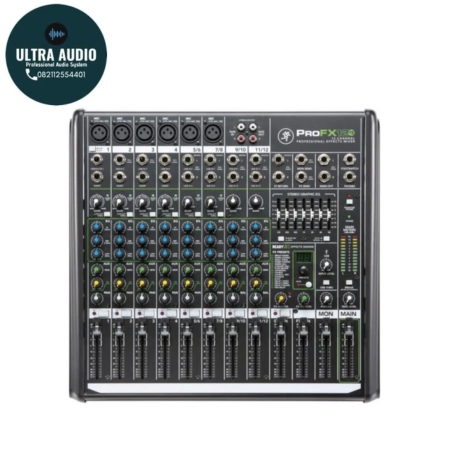 MACKIE PROFX12V2 / PRO FX 12 V2 12 Channel Mixer with Built-In FX + USB , 6 mono ORIGINAL