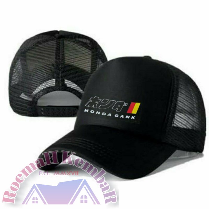 R K TOPI HONDA GANK / TOPI PRIA /COD TOPI POLOS SNAPBACK TRUCKER JARING