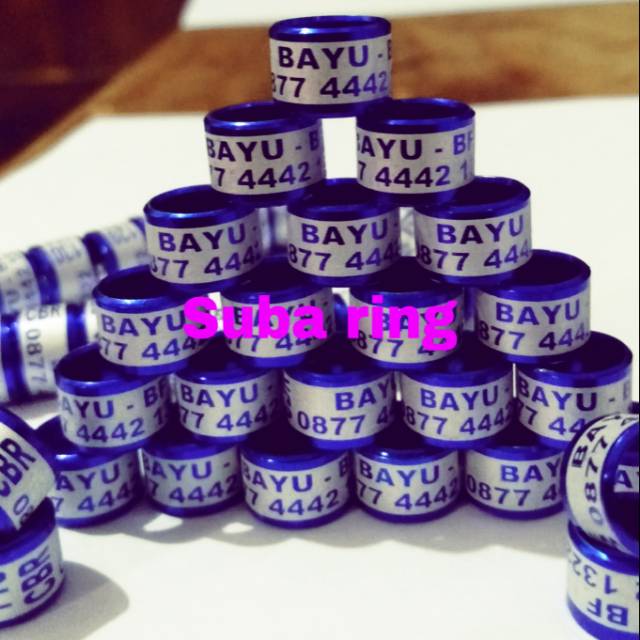 Ring Burung Blok Laser Biru