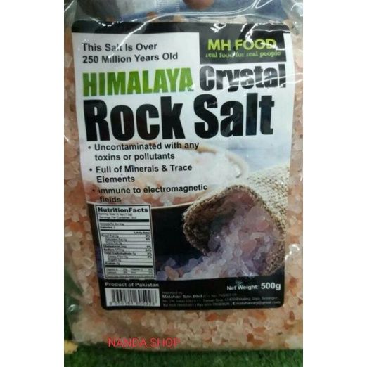 

Garam Himalaya acrystal rock salt 500gr