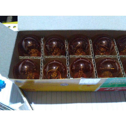 Bohlam Lampu Sein kaki 1 warna kuning Aspira