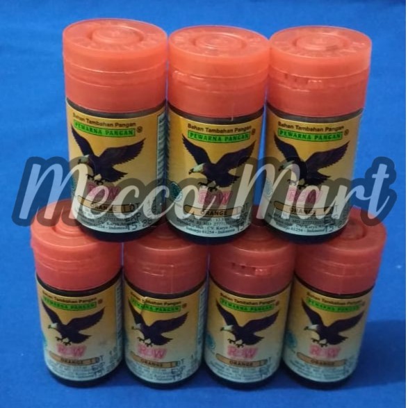 

PALING MURAH!!! Pewarna Makanan Cair Warna ORANGE ( Bahan Tambahan Pangan ) Merk Rajawali.