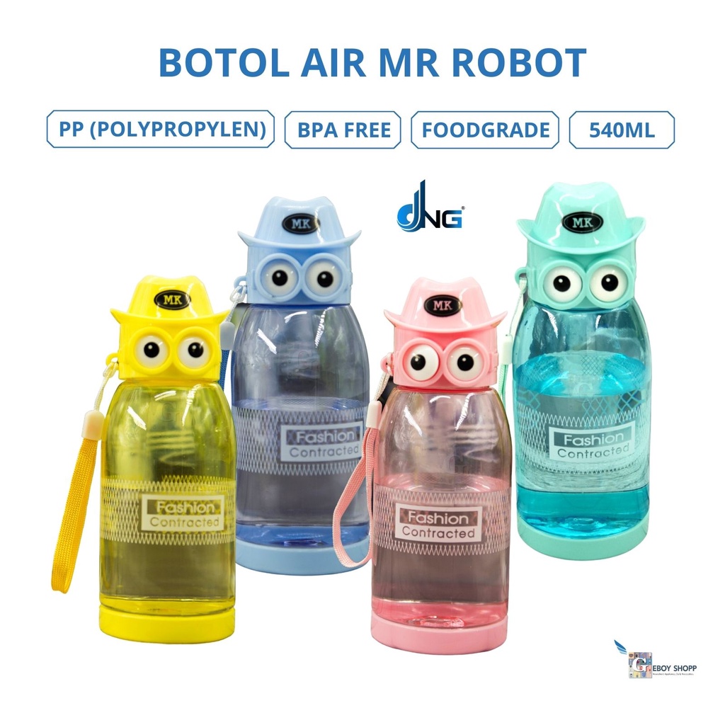 Geboyshopp Botol Air Minum DNG Mr Robot Karakter 540ml BPA FREE FOODGRADE