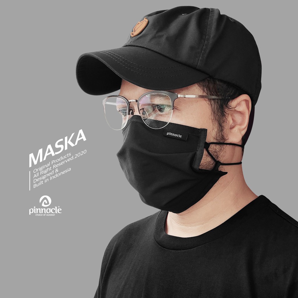 Pinnacle MASKA Black - Masker Non Medis