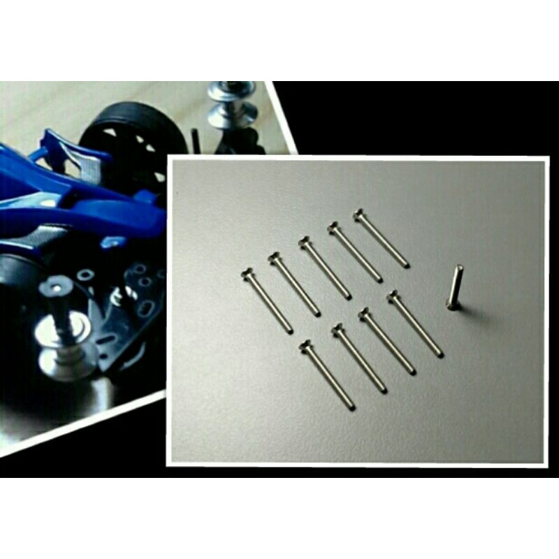 Baut kepala pipih Tiang Baja Mini4WD panjang 20mm (10pcs)