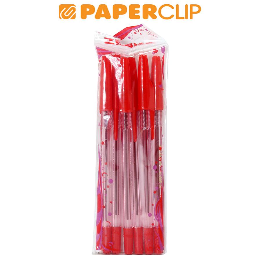 

BALLPOINT ZEBRA B-1000 TRANSPARENT RED ISI 6