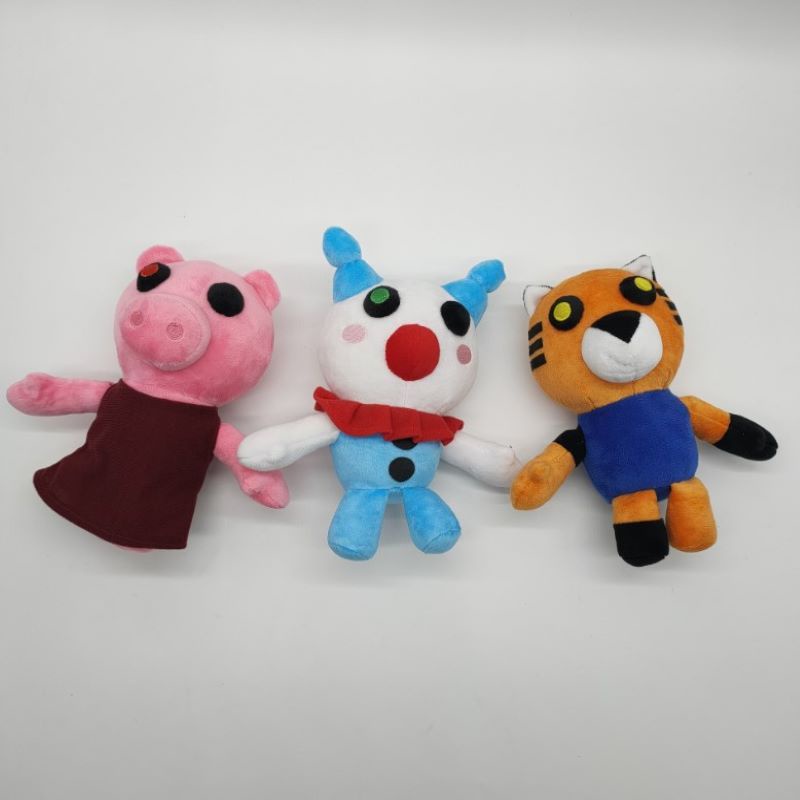 Plush Piggy Roblox Mainan Tiger Clown Boneka Plushee Lembut Boneka Penggemar Anak Hadiah