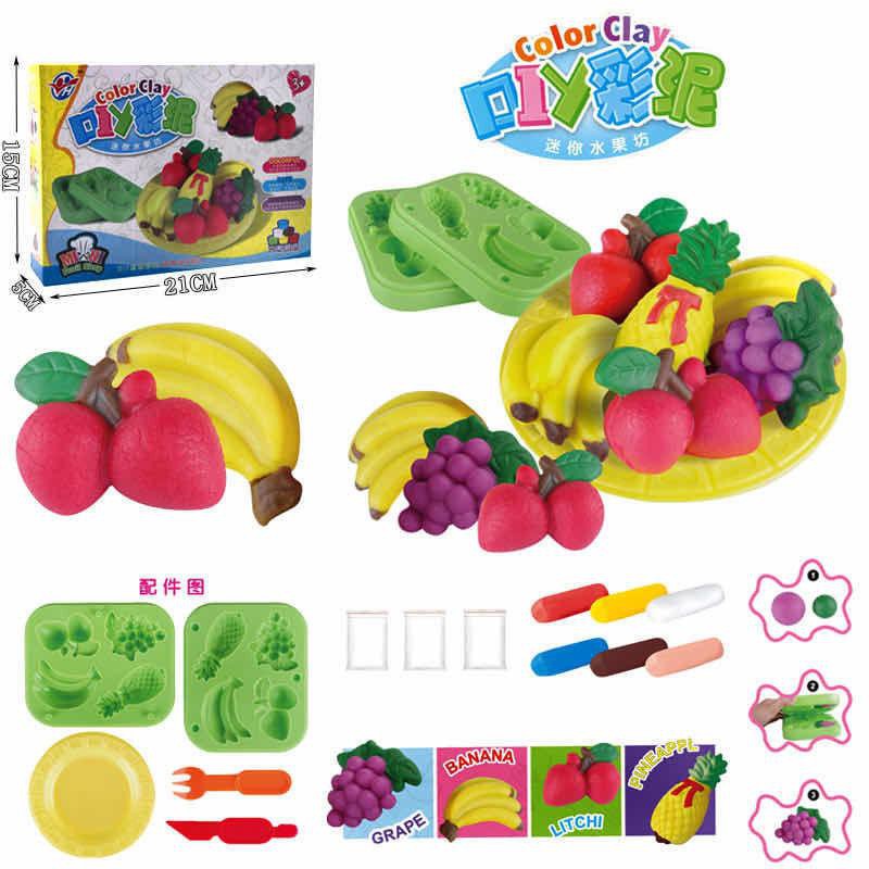 [semuajual]Mainan Anak Kereta Api Plastisin Cetakan Kue Mie Dan Mainan Lain/Clay Playing Train-Fruit Shop