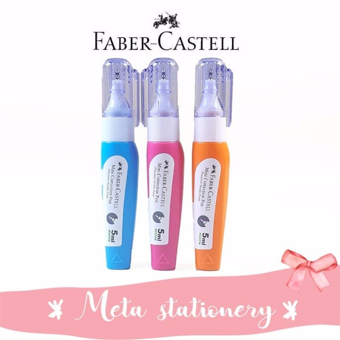 

Hot Sale Correction Pen Liquid / Tipex Cair Mini Faber-Castell 5 Ml Gilaa!!!