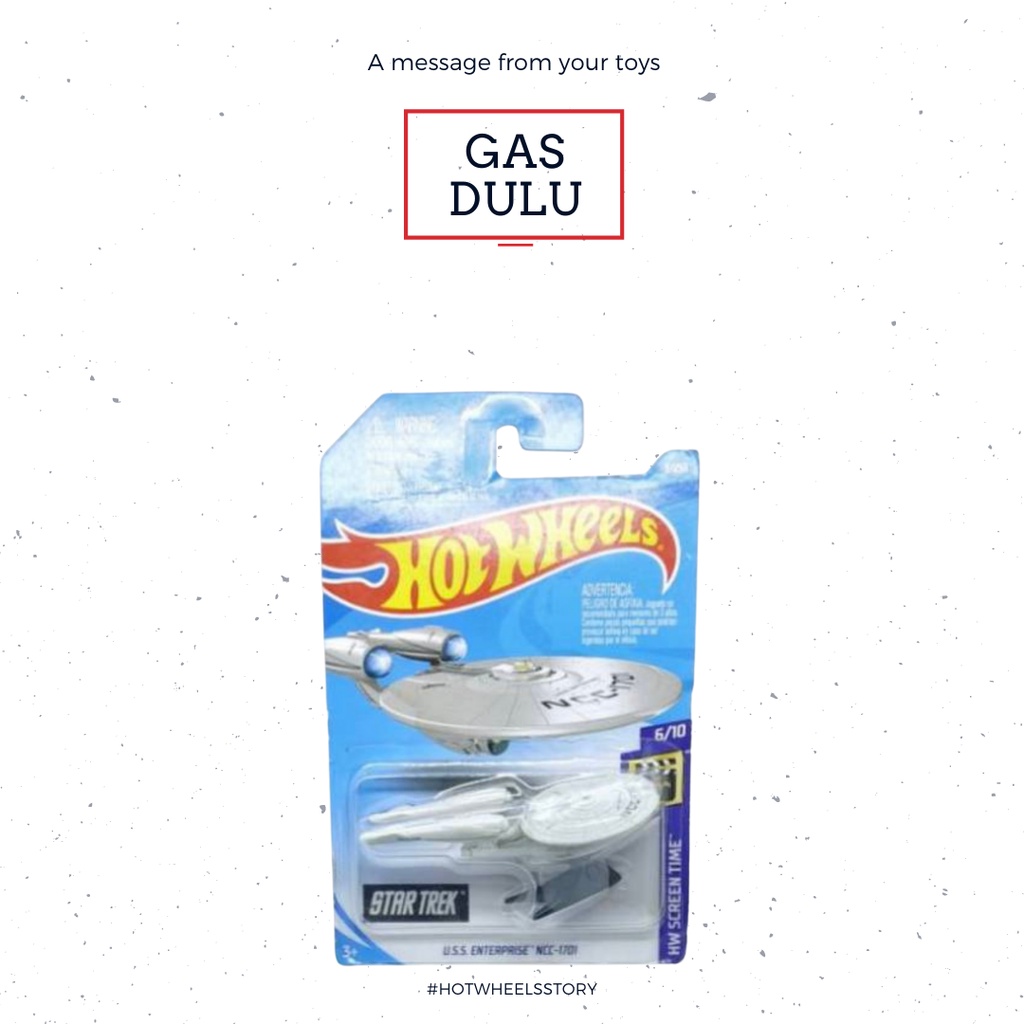 Hot Wheels Star Trek USS U.S.S. Enterprise NCC-1701