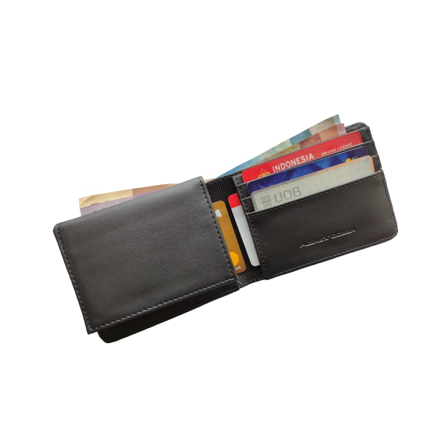 Dompet Pendek Pria Polos Planet Ocean Underline Hijau Original - PO11