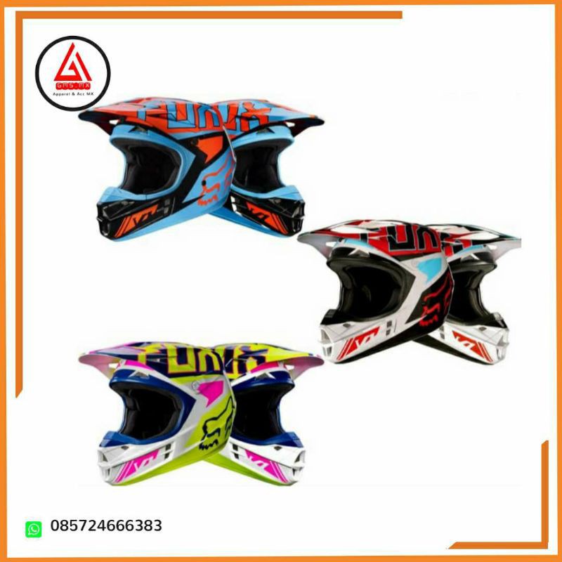 HELM FOX V1 FALCON ORIGINAL, HELM CROSS FOX V1 FALCON, HELM TRAIL FOX
