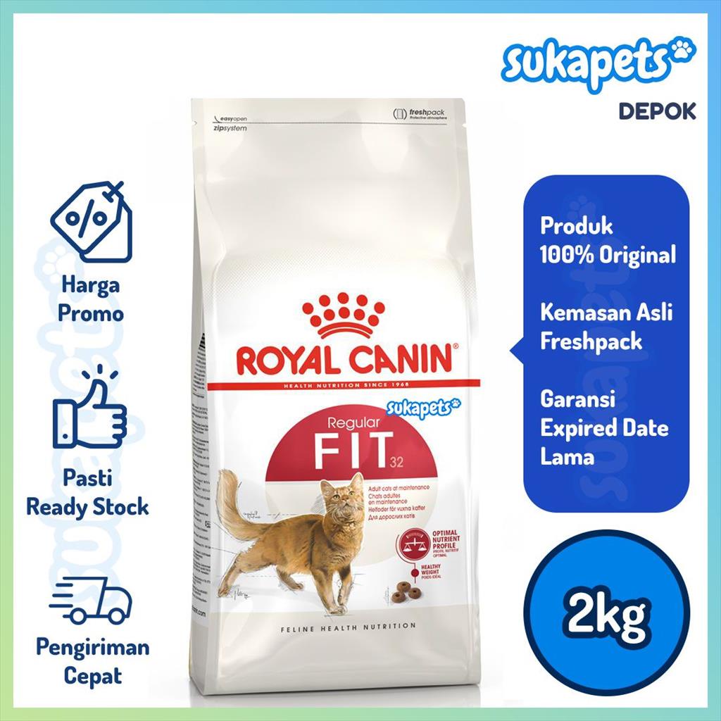 Jual Royal Canin Fit 32 Makanan Kucing Dewasa Dry 2kg | Shopee Indonesia