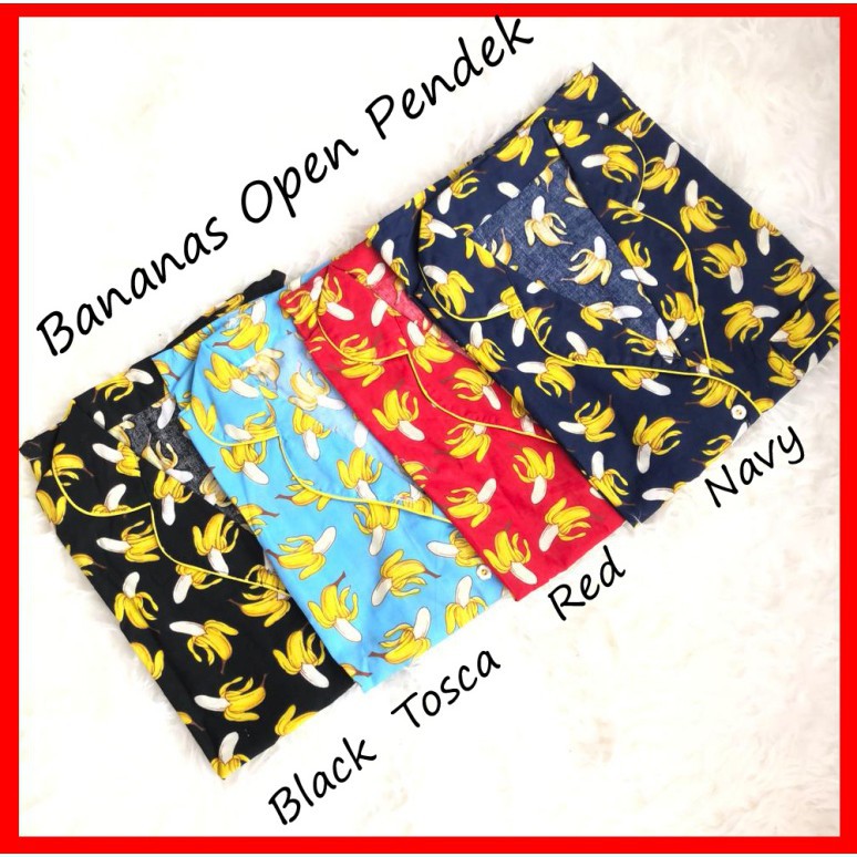 PP MIKEY WORD BAJU TIDUR PIYAMA CELANA PENDEK MERAH NAVY PINK TOSCA WANITA KATUN JEPANG KARTUN