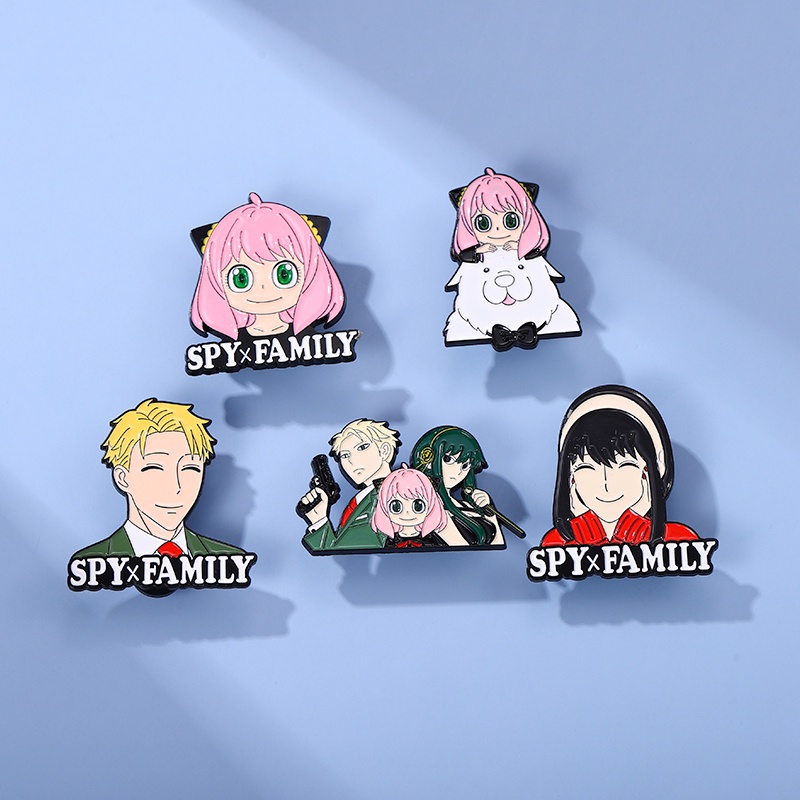 Bros Pin Enamel Desain Anime SPY Untuk Aksesoris Pakaian