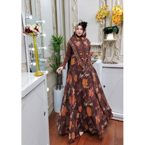 Ameena Ameera ORI by Alya Syar'i / Gamis Set Syar'i / Gamis Pesta / Gamis Syar'i Mewah / Dress Syar'i Terbaru / Fashion Branded Muslimah-3