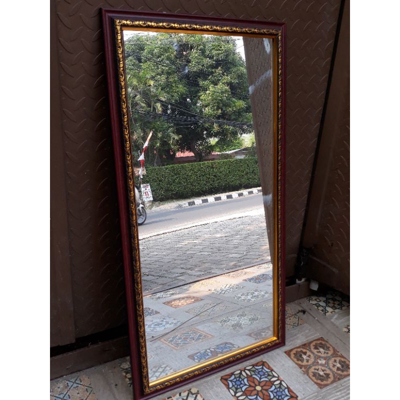 CERMIN GANTUNG / MIRROR / CERMIN SEPAROH BADAN-Maron