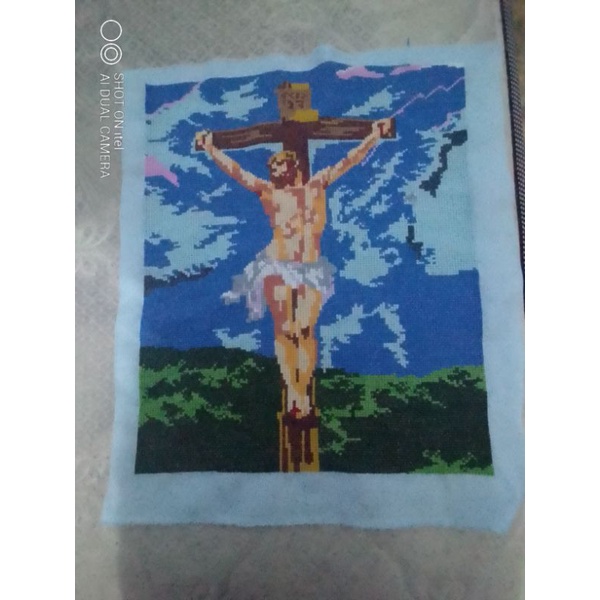 Termurah..Kristik jadi,hiasan dinding, Yesus disalib