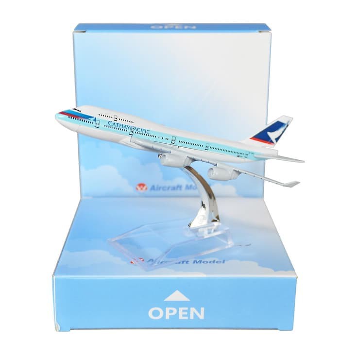 Best Item! MINIATUR DIECAST PESAWAT CATHAY PACIFIC PAJANGAN HIASAN PESAWAT