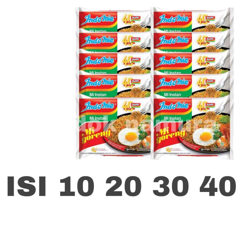 

Indomie Goreng 85 gr isi 40 pcs
