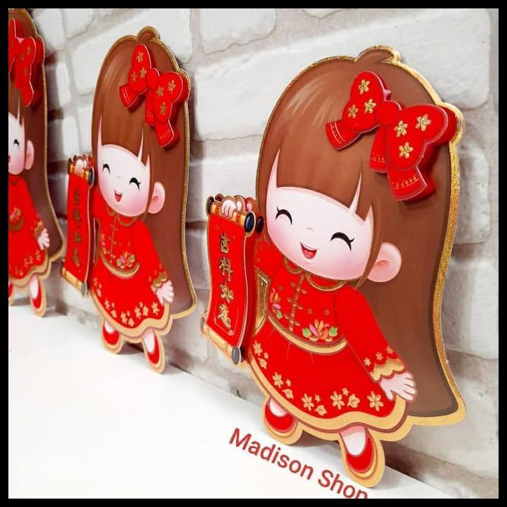 

Hot Price Hiasan Imlek/Angpao Imlek Garland Babi 2019 Dekorasi Imlek Tinsel - Size S
