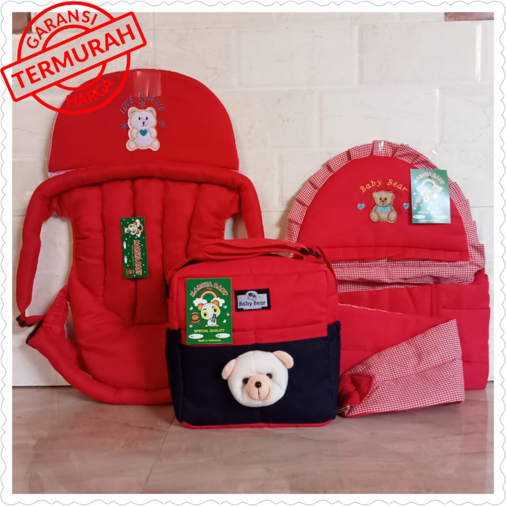 Paket hemat ( 3 in 1 ) gendongan depan tas bayi gendongan samping terlaris