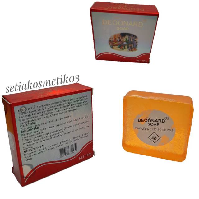 SABUN DEONARD  FACIAL SOAP DUS MERAH ORIGINAL