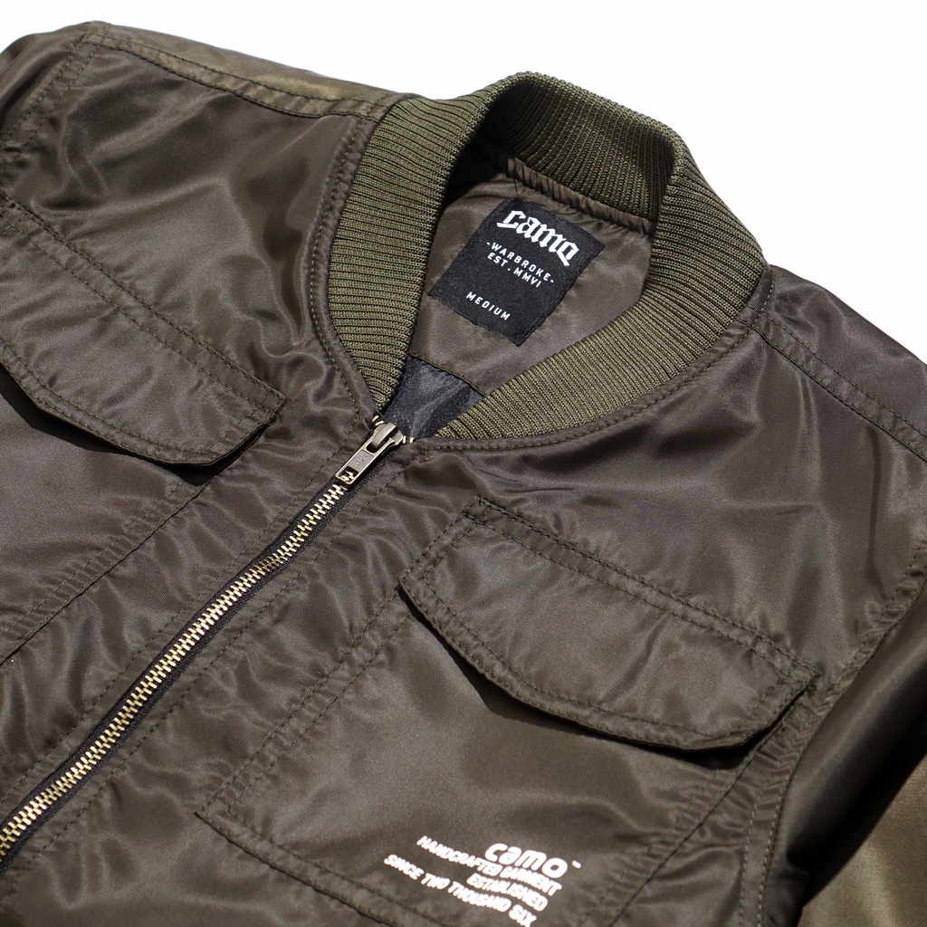 JACKET BOMBER 7373 GREEN ARMY | CAMO WARROKE