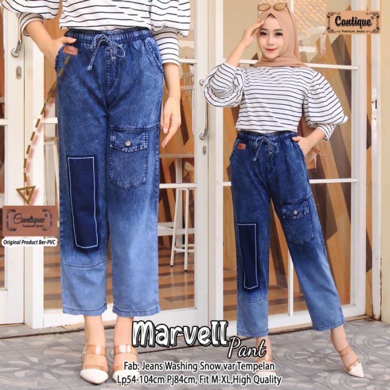 marvell pants celana jeans wanita by cantique