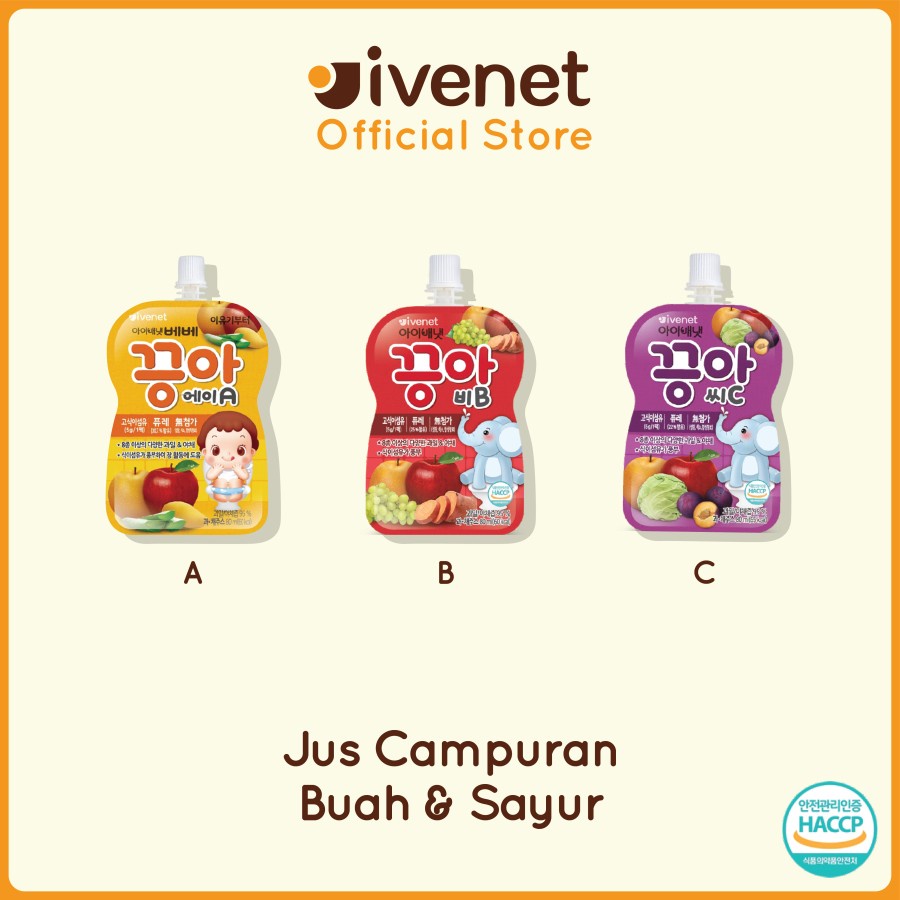 Ivenet Bebe Puree - Jus Buah Sehat Bayi dan Anak