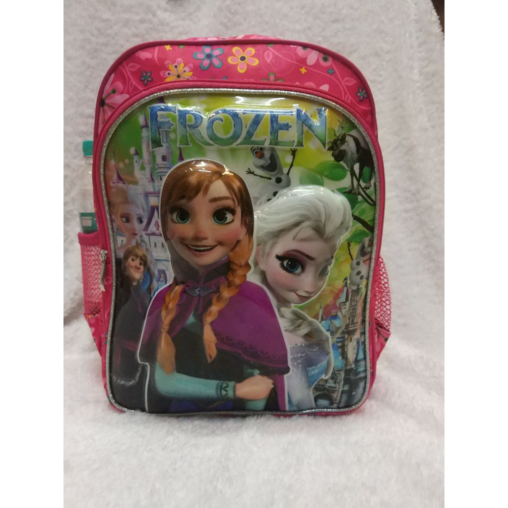 RANSEL SEKOLAH ANAK  FROZEN ELSA. EMBOSS TIMBUL MIKA. BONUS KOTAK PENSIL KITTY. DARENA BAGS BANDUNG.